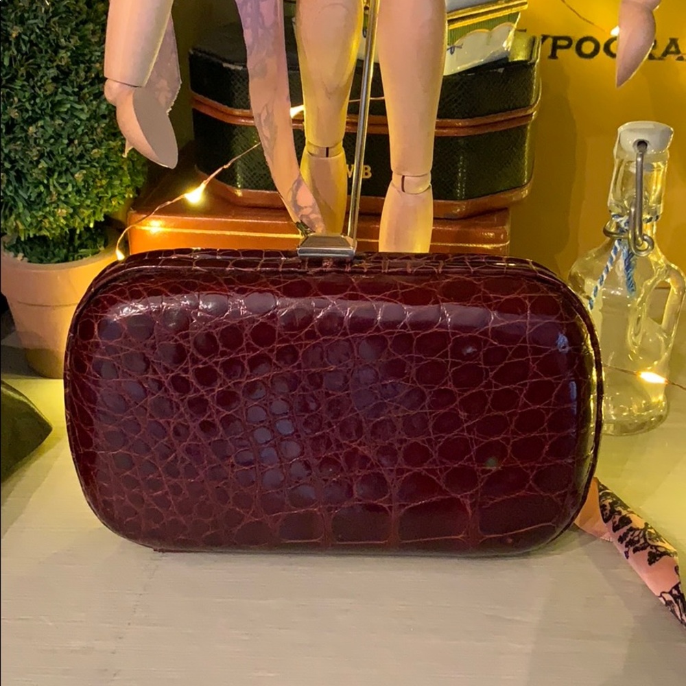 Bottega Veneta Vintage Crocodile Clutch
